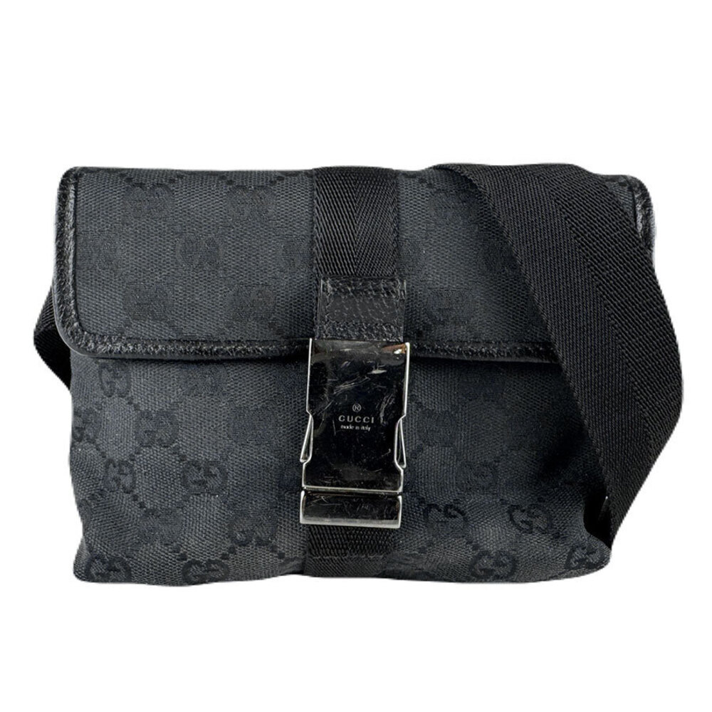 Gucci Waist Bag GG Canvas Black